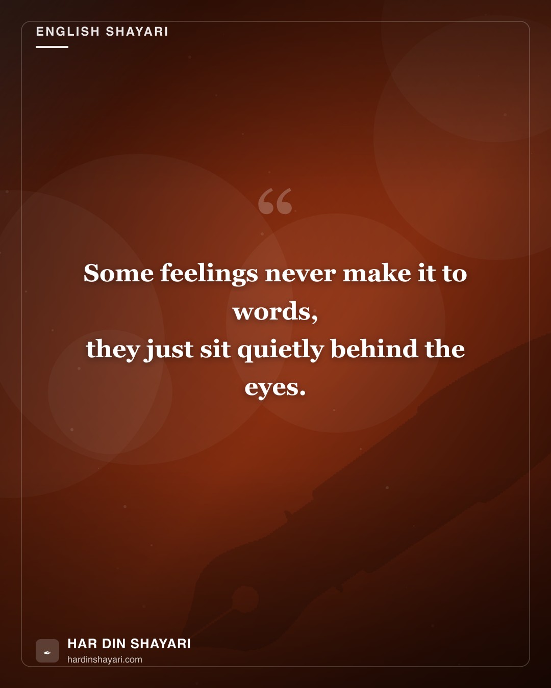 Emotional Shayari in English