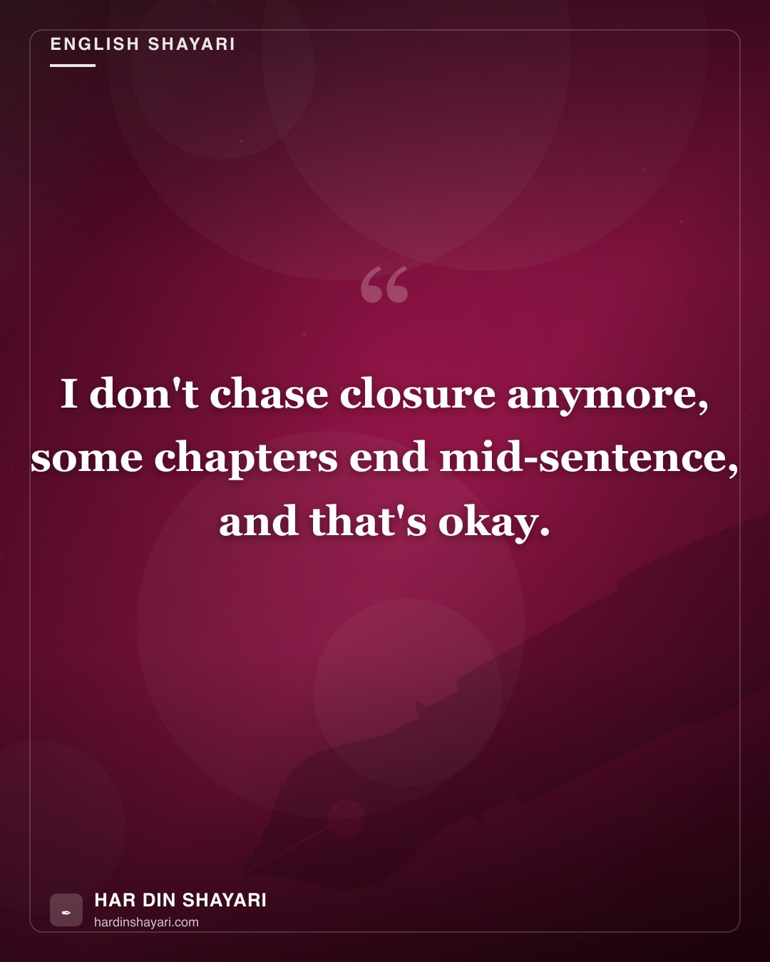 English Shayari — Short and Heartfelt