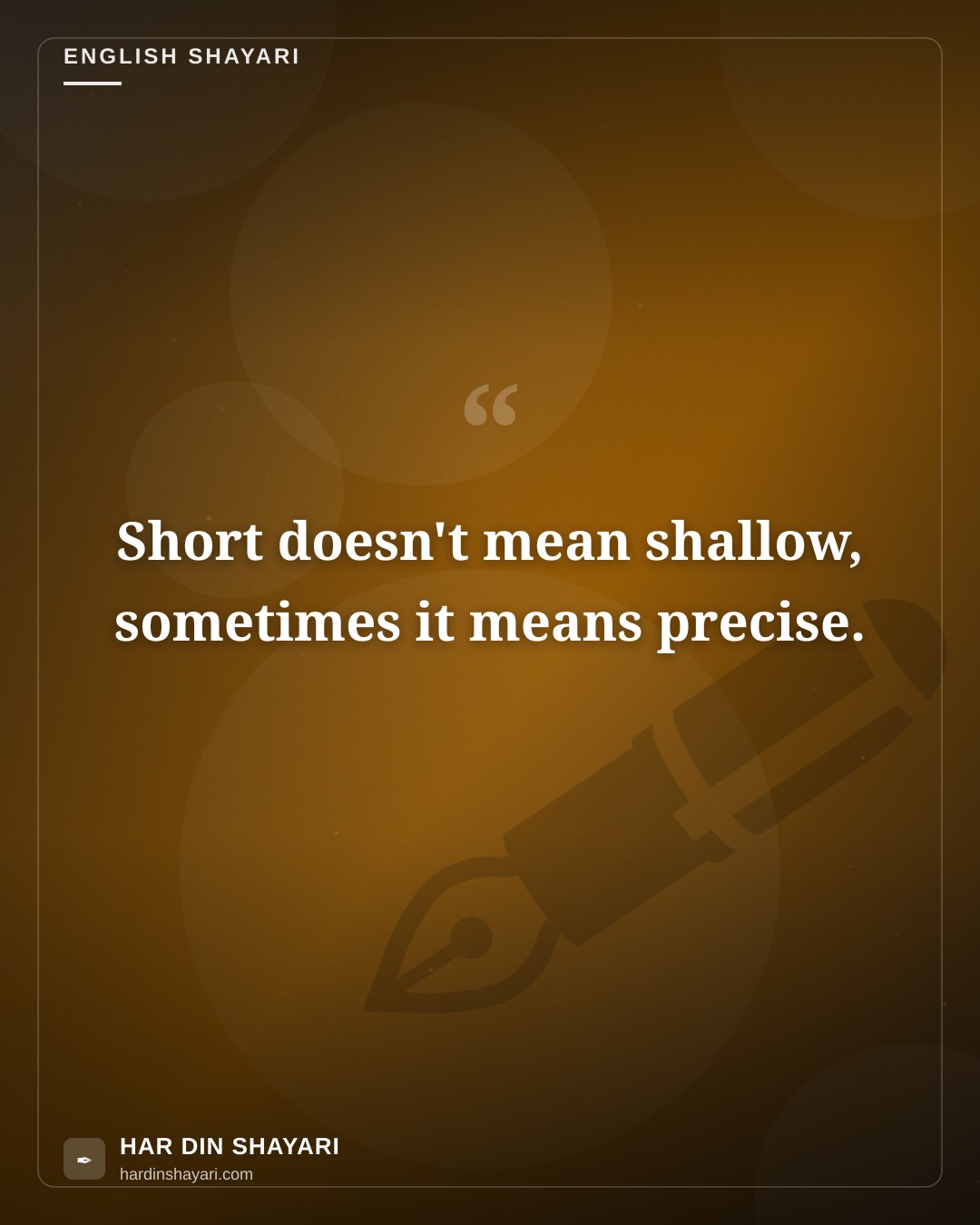 English Short Shayari