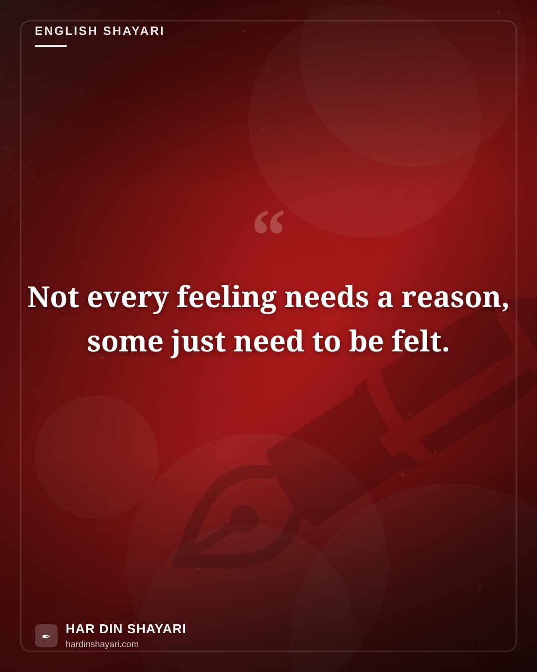 Feeling Shayari in English