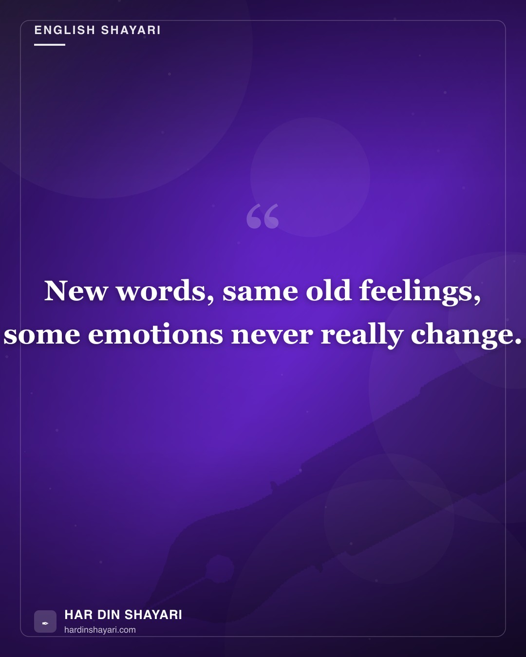 Hindi Shayari in English New