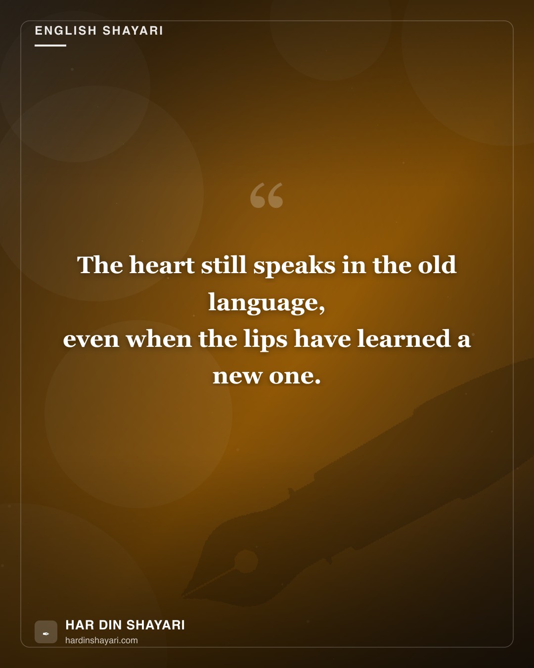 Hindi Shayari Translated to English
