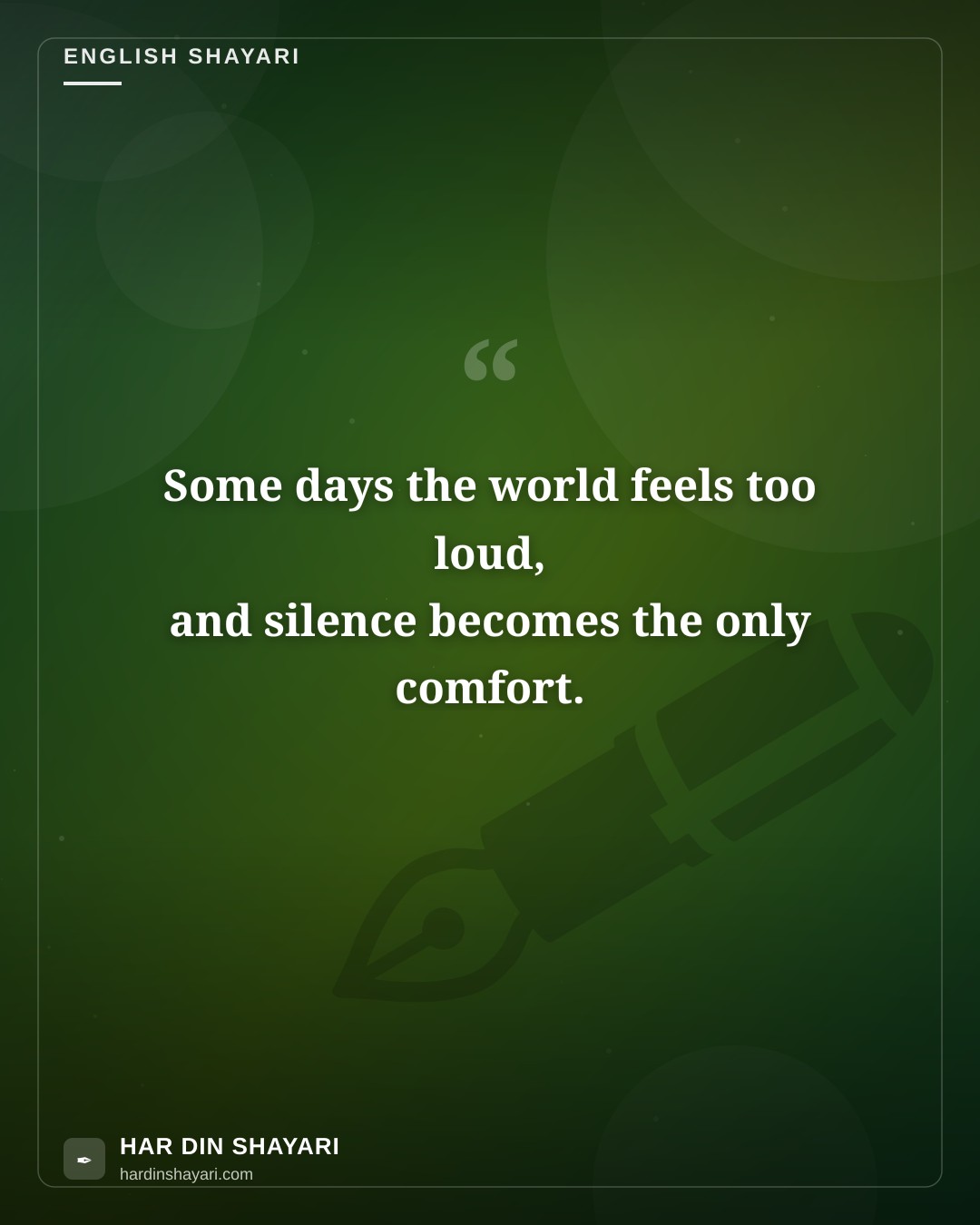 Mood Off Shayari in English
