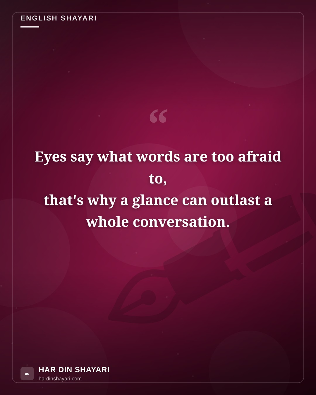 Nazar Shayari English