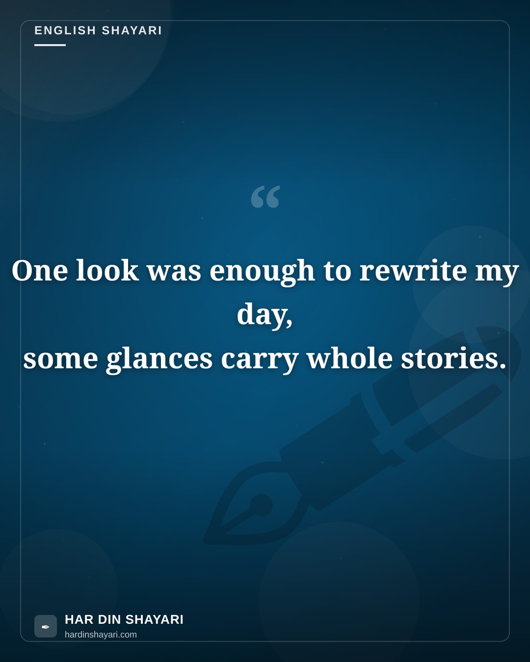 Nazar Shayari in English