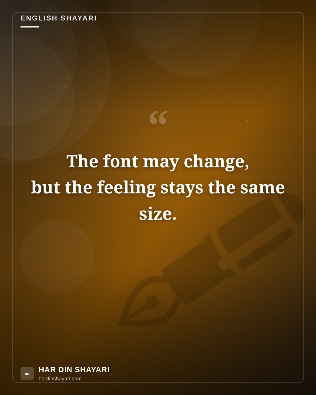 Shayari in English Font