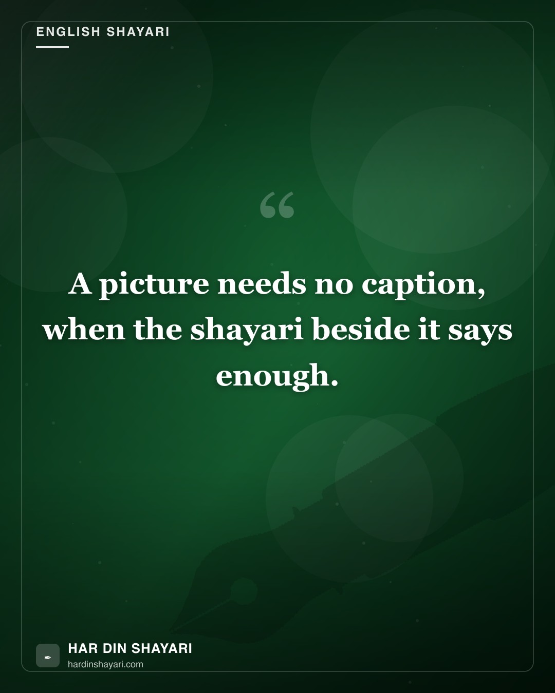 Shayari Pic in English