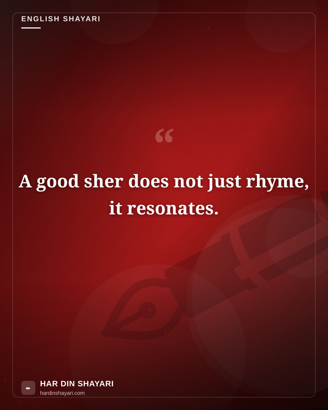 Sher Shayari English
