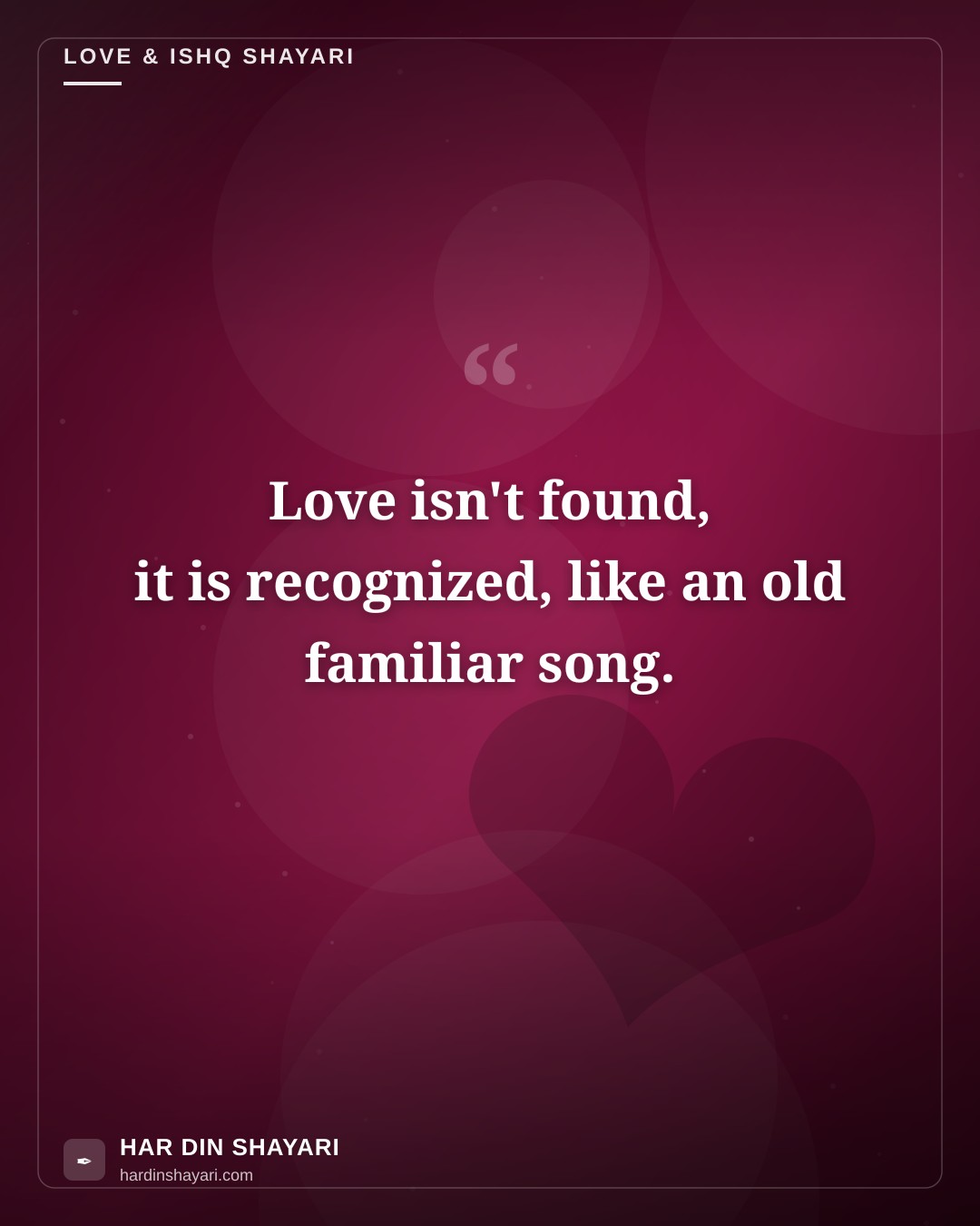 Shayari Love in English
