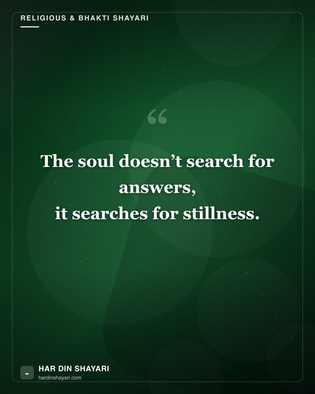Spiritual Shayari in English