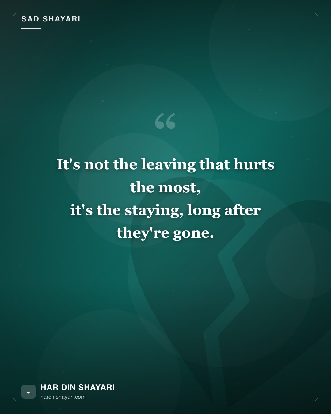 2 Line Sad Shayari in English