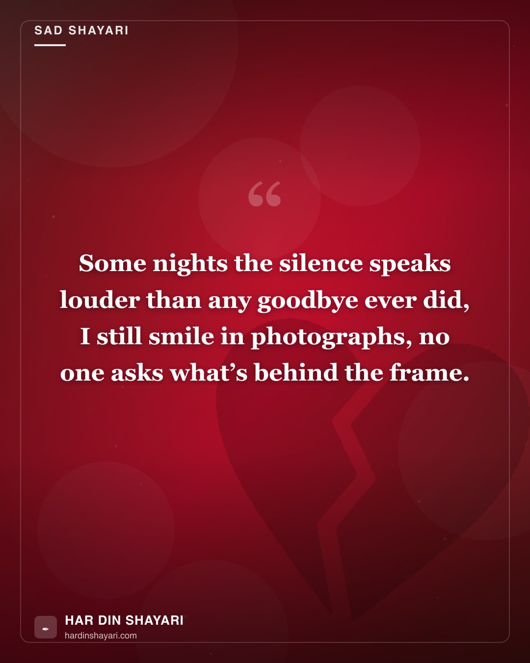 Sad Shayari in English – Words for a Heavy Heart
