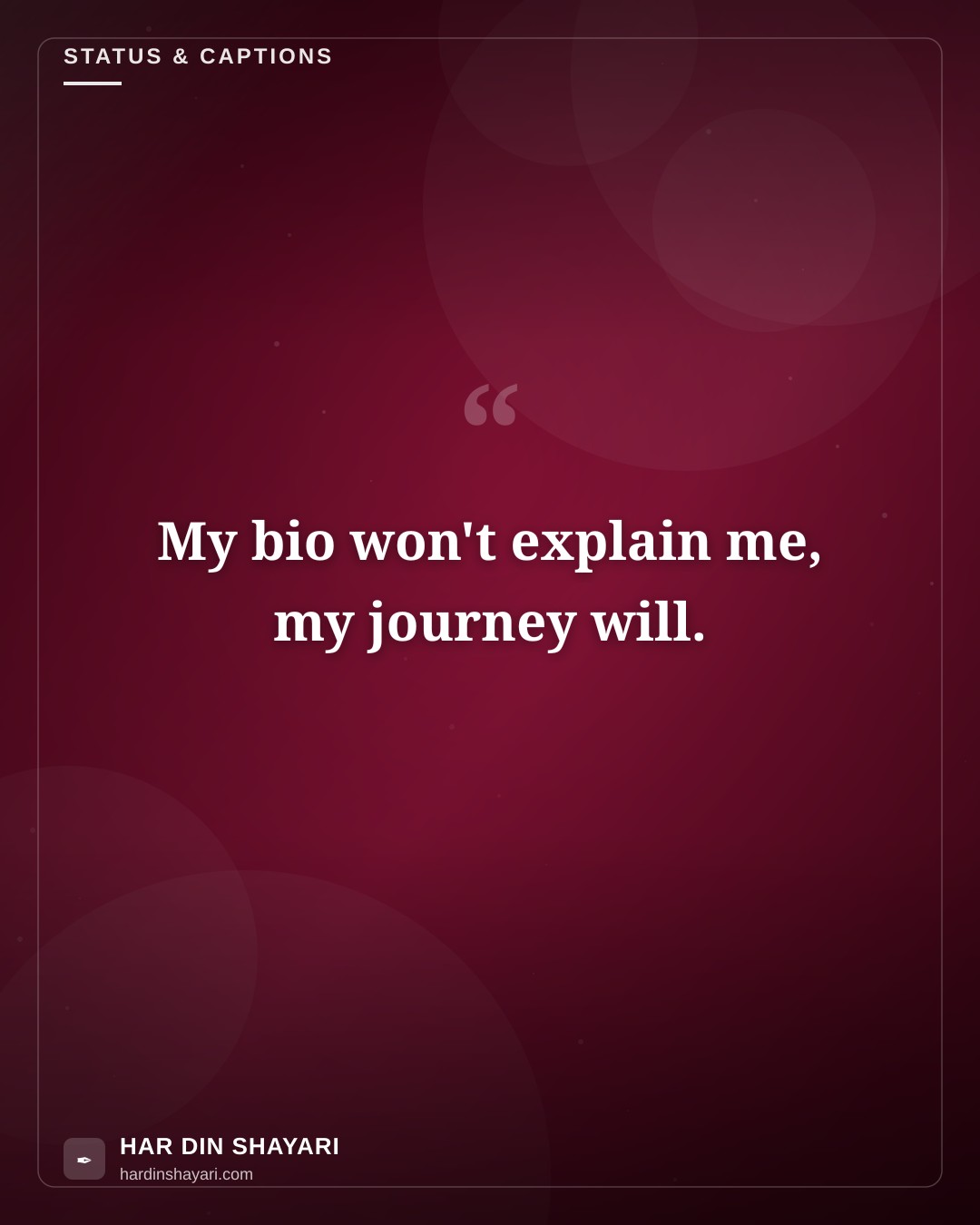 Bio Shayari for Instagram English